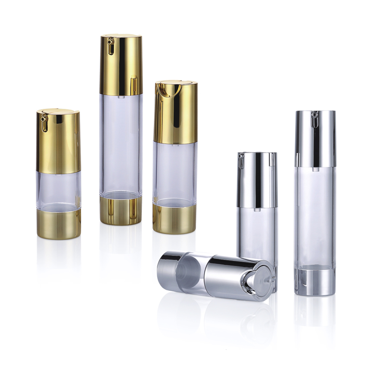 15ml 30ml 50ml Popularna aluminijska U-tipa losion za losion Zlatna esencija logotip boca Dostupno L05