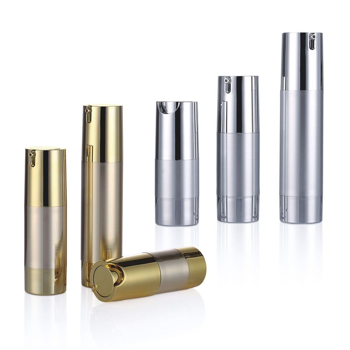 15ml 20ml 30ml Roller Gold Silver Losion Pump Boca s u obliku glava l05